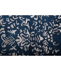 Feizy Bella High/Low Floral Wool Rug, Vallarta Blue/Silver Gray, 2ft-6in x 8ft, Runner