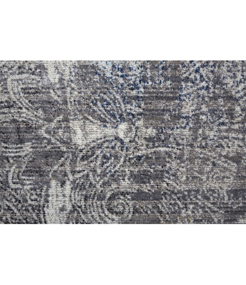Bellini Area Rug Feizy Bellini Vintage Bohemian Rug, Distressed Blue/Gray, 9ft-2in x 12ft-4in Area Rug