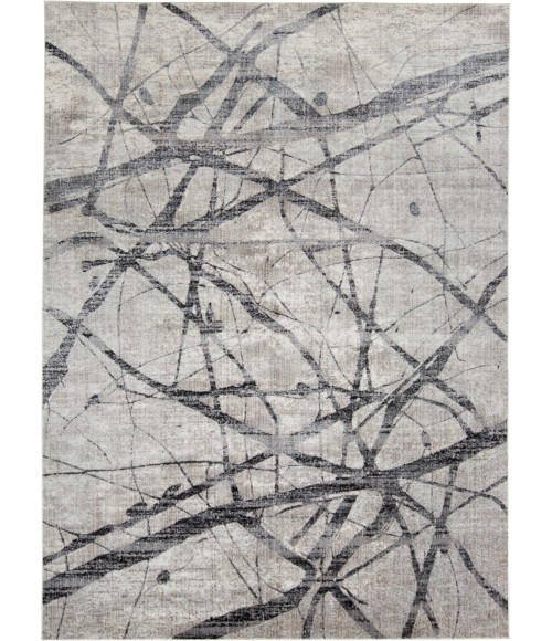 Feizy Kano CHARCOAL/GRAY 8643877F 7 ft. 10 in. X 10 ft. Rectangle Rug