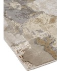 Aura Area Rug Feizy Aura Casual Watercolor, Gray/Ivory/Gold, 8' x 10' Area Rug