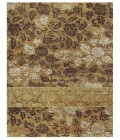 Feizy Qing Casual Floral & Botanical, Brown/Gold/Tan, 8'-6" x 11'-6" Area Rug