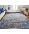 Bellini Area Rug Feizy Bellini Vintage Bohemian Rug, Distressed Blue/Gray, 9ft-2in x 12ft-4in Area Rug