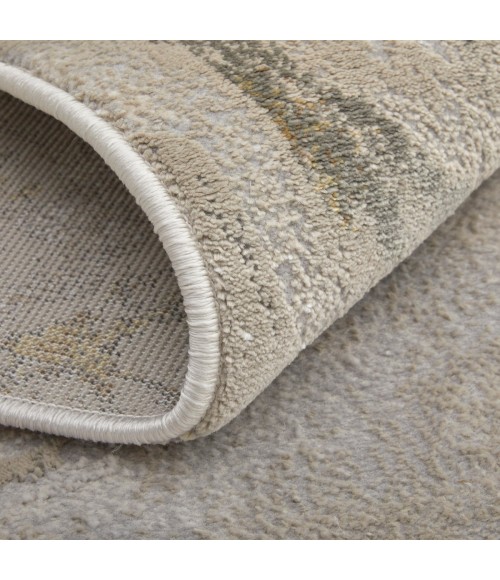 Feizy Waldor Casual Watercolor, Gold/Ivory/Gray, 8' x 11' Area Rug