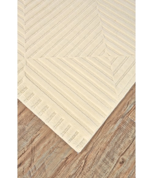 Channels Area Rug Feizy Channels Global Geometric, Ivory, 7'-9" x 9'-9" Area Rug