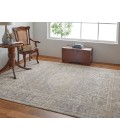 Feizy Celene Vintage Medallion, Tan/Brown/Ivory, 7'-9" x 10' Area Rug