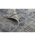Feizy Palomar Luxe Hand-Knot Abstract Area Rug, Denim Blue, 7x9in x 9x9in