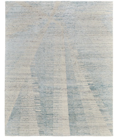 Feizy Brighton Casual Abstract, Blue/Ivory/Silver, 2' x 3' Accent Rug