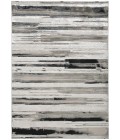 Feizy Micah Industrial Abstract, Silver/Gray/Black, 3'-11" x 6' Accent Rug