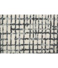 Feizy Maddox Modern Tufted Architectural Area Rug, Ivory/Graphite Gray, 8ft x 10ft