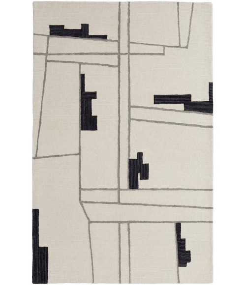 Maguire Area Rug Feizy Maguire Industrial Abstract, Ivory/Gray/Taupe, 9' x 12' Area Rug