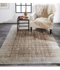 Feizy Fiona Bohemian & Eclectic Geometric, Brown/Ivory/Gray, 9'-2" x 12'-2" Area Rug