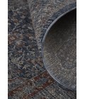 Feizy Marquette Rustic Persian Farmhouse Rug, Denim Blue/Rust, 2ft - 8in x 8ft, Runner