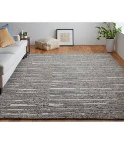 Feizy Navaro 8914F CHARCOAL/IVORY Area Rug 2 ft. X 3 ft. Rectangle