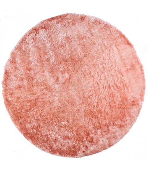 Feizy Indochine Luxury & Glam Solid, Pink, 8' x 8' Round Rug