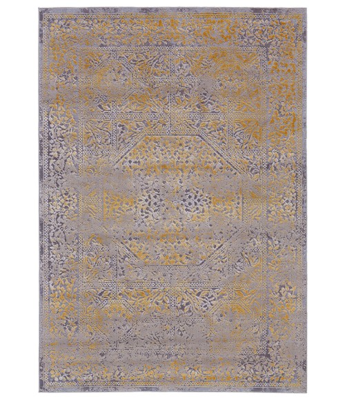 Feizy Waldor Persian, Gray/Gold, 8' x 11' Area Rug