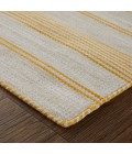 Feizy Duprine Casual Stripes, Yellow/Ivory, 10' x 14' Area Rug