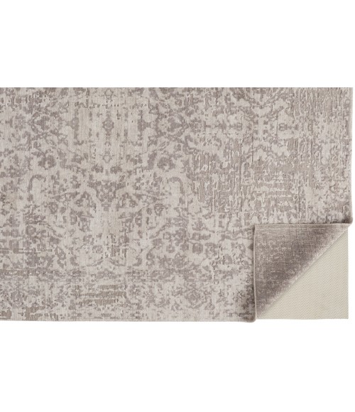 Feizy Langford Bohemian & Eclectic Distressed, Taupe/Ivory/Gray, 5' x 8' Area Rug
