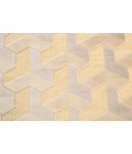 Saphir Zam Area Rug Feizy Saphir Zam Global Geometric, Tan/Gray, 9'-8" x 12'-7" Area Rug