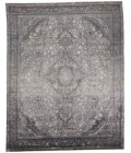 Feizy Sarrant Bohemian & Eclectic Medallion, Gray/Silver/Ivory, 9'-6" x 12'-7" Area Rug