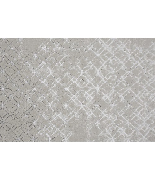 Feizy Micah Industrial Distressed, Silver/Gray/White, 3'-11" x 6' Accent Rug