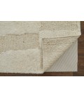 Feizy Ashby Farmhouse Geometric, Tan/Ivory, 9' x 9' Round Rug