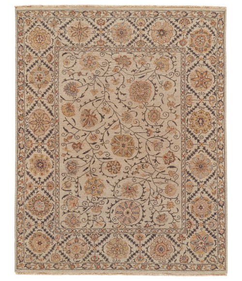 Amherst Area Rug Feizy Amherst Classic Bordered, Tan/Gray/Red, 3'-6" x 5'-6" Accent Rug