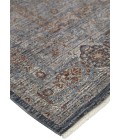 Feizy Marquette Rustic Persian Farmhouse Rug, Denim Blue/Rust, 2ft - 8in x 8ft, Runner