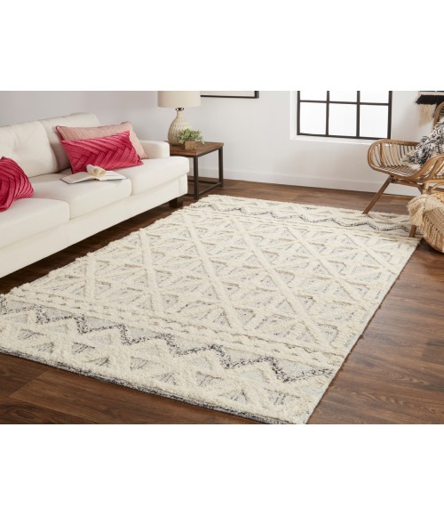 Feizy Anica BLUE/IVORY Rug ANC8007F 6 ft. X 9 ft. Rectangle - Rugs Town Feizy Anica BLUE/IVORY ANC8007F 6 ft. X 9 ft. Rectangle Rug