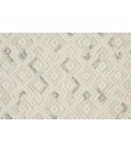 Anica Area Rug Feizy Anica Moroccan Diamond Wool Tufted Rug, Ivory/Chambray Blue, 8ft x 10ft Area Rug
