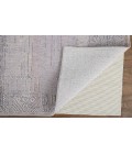 Feizy Francisco Casual Geometric, Gray/Ivory/Orange, 2'-10" x 8' Runner