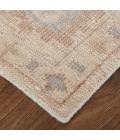 Wendover Area Rug Feizy Wendover Eco Friendly PET Oushak Rug, Ivory Tan/Stone Blue, 5ft x 8ft Area Rug