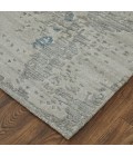 Feizy Zarah Bohemian & Eclectic Abstract, Gray/Taupe/Blue, 10' x 14' Area Rug