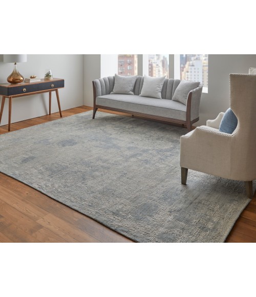 Feizy Eastfield Casual Abstract, Silver/Gray, 2'-6" x 8' Runner