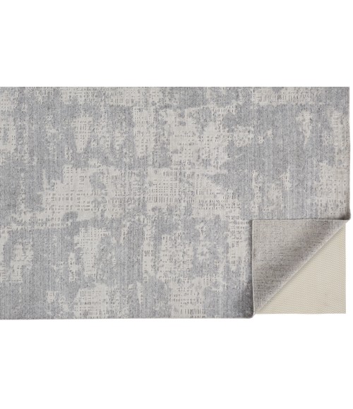 Langford Area Rug Feizy Langford Casual Abstract, Silver/Gray, 5' x 8' Area Rug