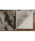 Feizy Vancouver Contemporary Abstract Rug, Charcoal Gray/Beige, 10' x 14' Area Rug