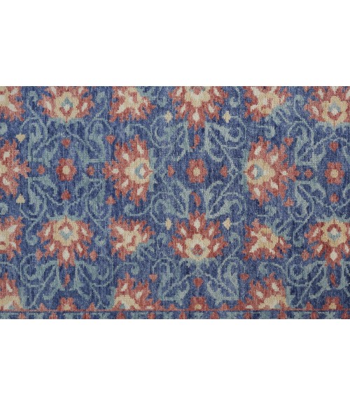 Beall Area Rug Feizy Beall Luxury Wool Rug, Ornamental Floral, Blue, 5ft-6in x 8ft-6in Area Rug