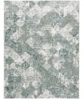 Feizy Atwell Contemporary Distressed Accent Rug, Tiled, Iceberg Green, 3ft x 5ft