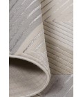Feizy Micah Mid-Century Modern Geometric, Ivory/Gray/Ivory, 8' x 11' Area Rug