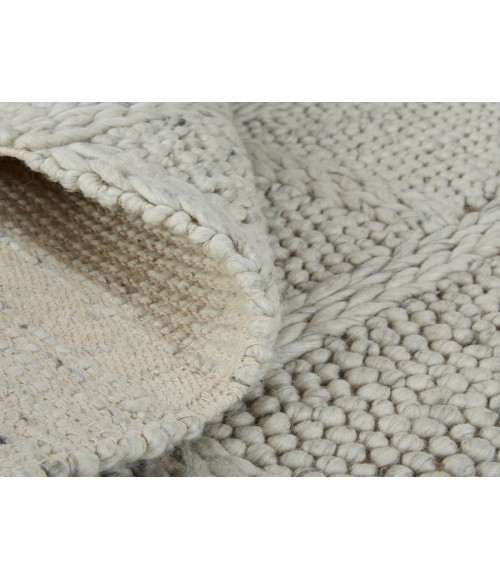 Feizy Berkeley Casual Solid, Ivory/Gray, 9'-6" x 13'-6" Area Rug