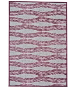 Feizy Saphir Rubus 3371F PEWTER/RASPBERRY Area Rug 2 ft. 2 in. X 4 ft. Rectangle