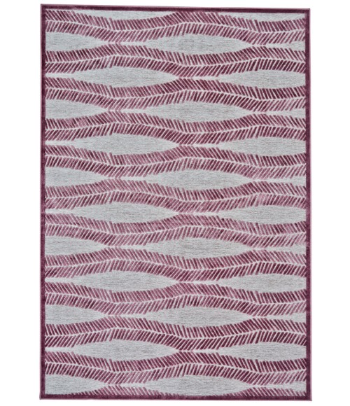 Saphir Rubus Area Rug Feizy Saphir Rubus Mid-Century Modern Abstract, Gray/Purple, 2'-2" x 4' Accent Rug