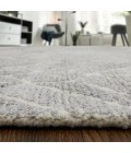 Asher Area Rug Feizy Asher Industrial Geometric, Taupe/Gray/Ivory, 9' x 12' Area Rug