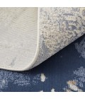 Feizy Clio Industrial Abstract, Blue/Orange/Ivory, 7'-9" x 10' Area Rug