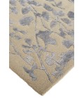 Feizy Bella High/Low Floral Wool Rug, Latte/Silver Gray, 2ft - 6in x 8ft, Runner