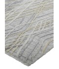 Feizy Elias Abstract Diamond Area Rug, High/Low, Oyster Gray/Taos Taupe, 8ft x 10ft