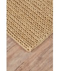 Feizy Durham Casual Solid, Gold, 8' x 10' Area Rug