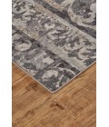 Feizy Kano Casual Distressed, Gray/Ivory/Taupe, 8'-9" x 8'-9" Round Rug