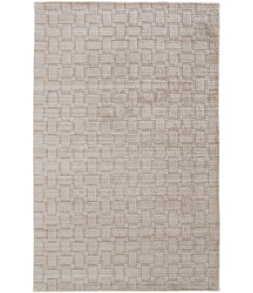 Feizy Redford Minimal Viscose Rug, Beige, 9' x 12' Area Rug