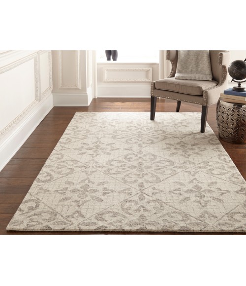 Feizy Rhett IVORY/GRAY 868I8073 8 ft. X 10 ft. Rectangle Rug