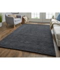 Feizy Luna BLACK 5798049F 9 ft. 6 in. X 13 ft. 6 in. Rectangle Rug